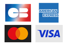 logos de 4 réseaux de cartes : Mastercard, Cartes Bancaires, Visa et American Express